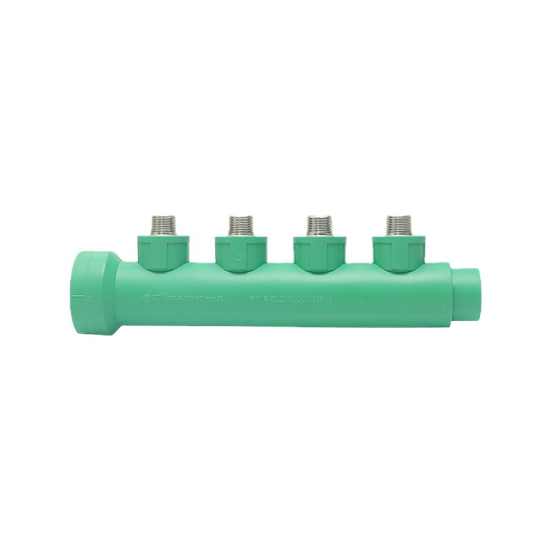 PPR High Flow Manifold 4-Way Male Threaded Copper Unions