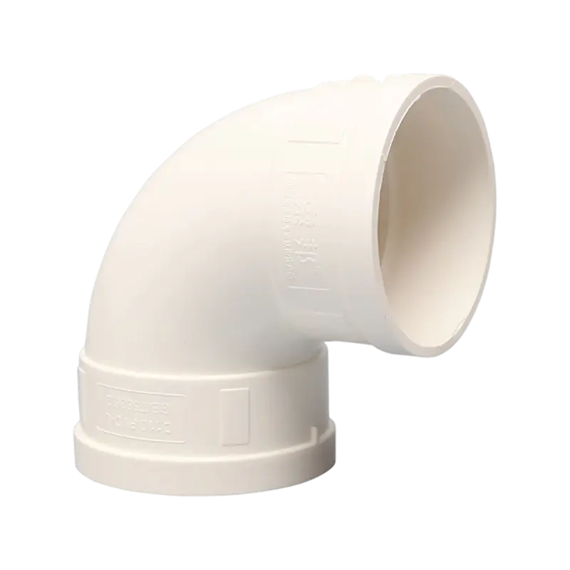 90° PVC Solvent-Weld Drainage Elbow