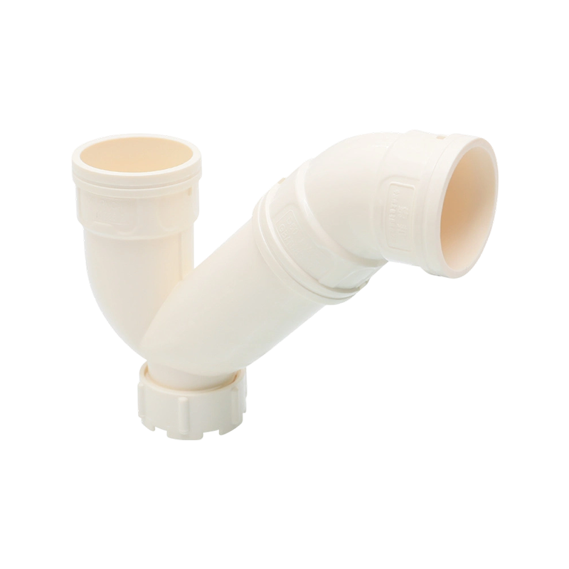PVC Reinforced P-trap with Cleanout